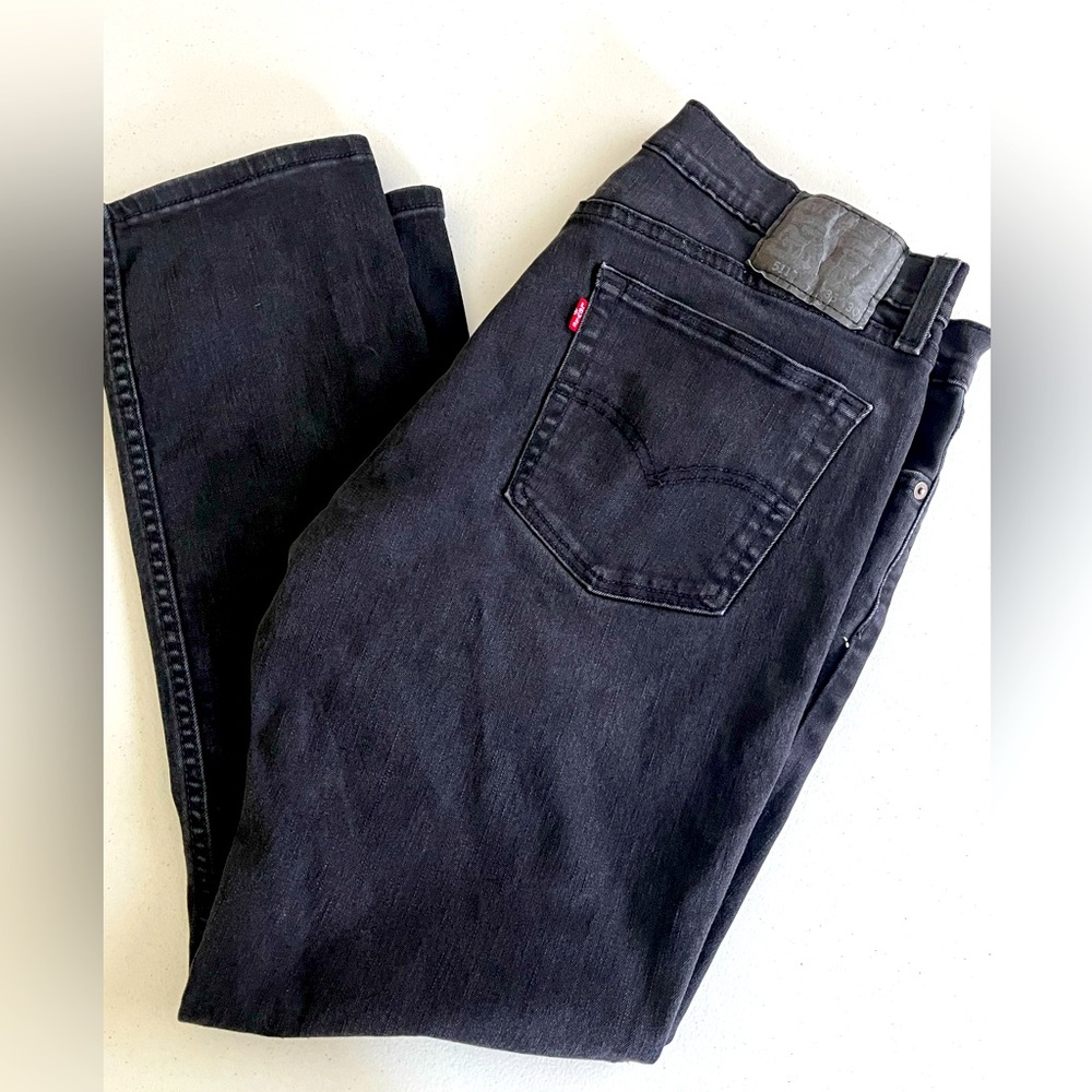Men’s Levi’s slim-fit black jeans W36 L30